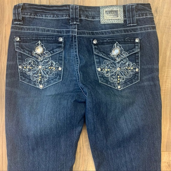 Twelve K Embellished Pockets Bootcut Jeans - Picture 6 of 6